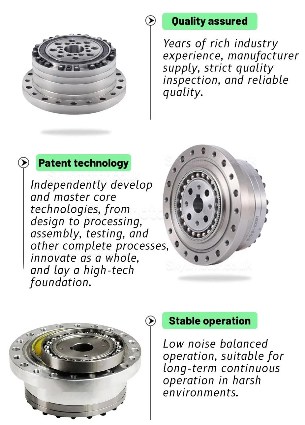 CSF Series Harmonic Drive Gearbox Ratio 50:1/80:1/100:1/120:1 for Stepper / Servo Motor